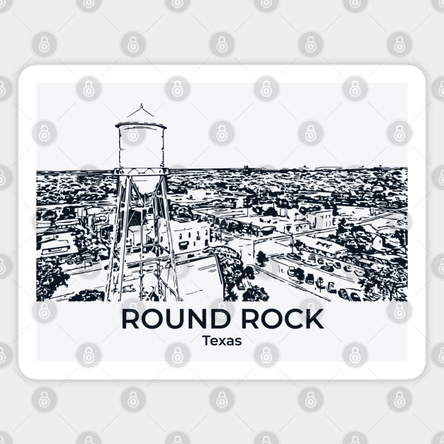 Round Rock - Texas Magnet by Lakeric